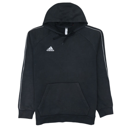 Adidas Men's Black Pullover Hoodie L Sports Fleece Sweatshirt