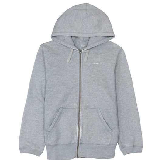 Nike Men's Grey Full Zip Hoodie Medium Athletic Dept Cotton Blend
