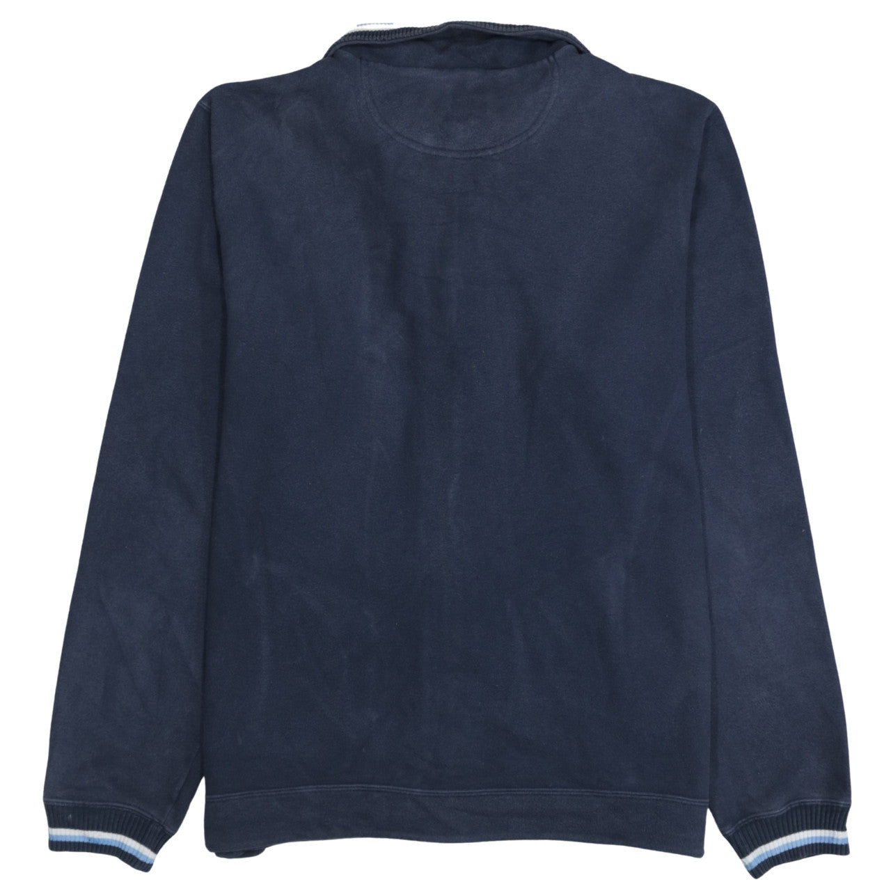 Champion Men’s Blue L Track Jacket Full Zip Fleece Sportswear