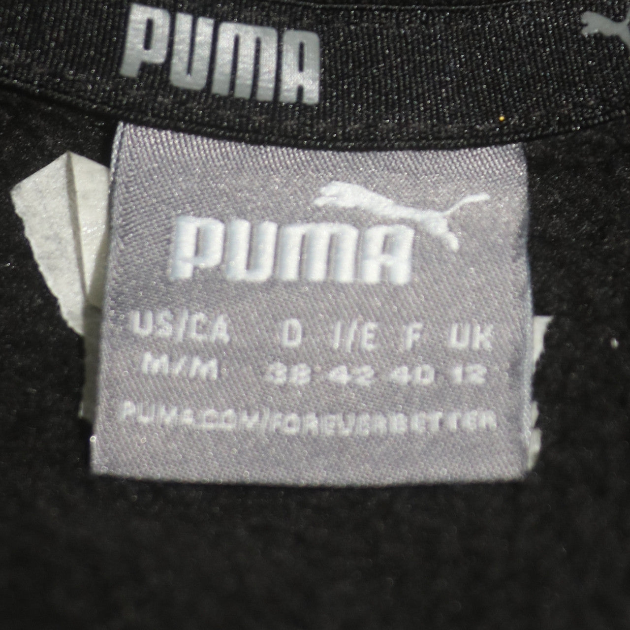 Puma Women's Black Hoodie Size 12 Pullover Logo Sweatshirt