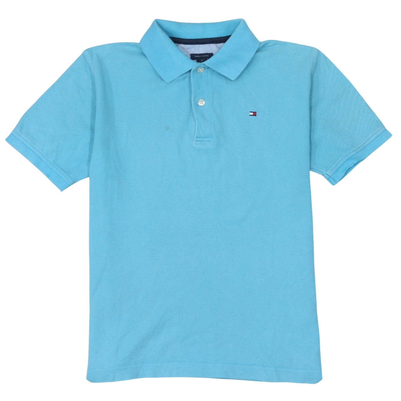 Tommy Hilfiger Boys Blue Polo Shirt 12-14 Years Cotton Short Sleeve