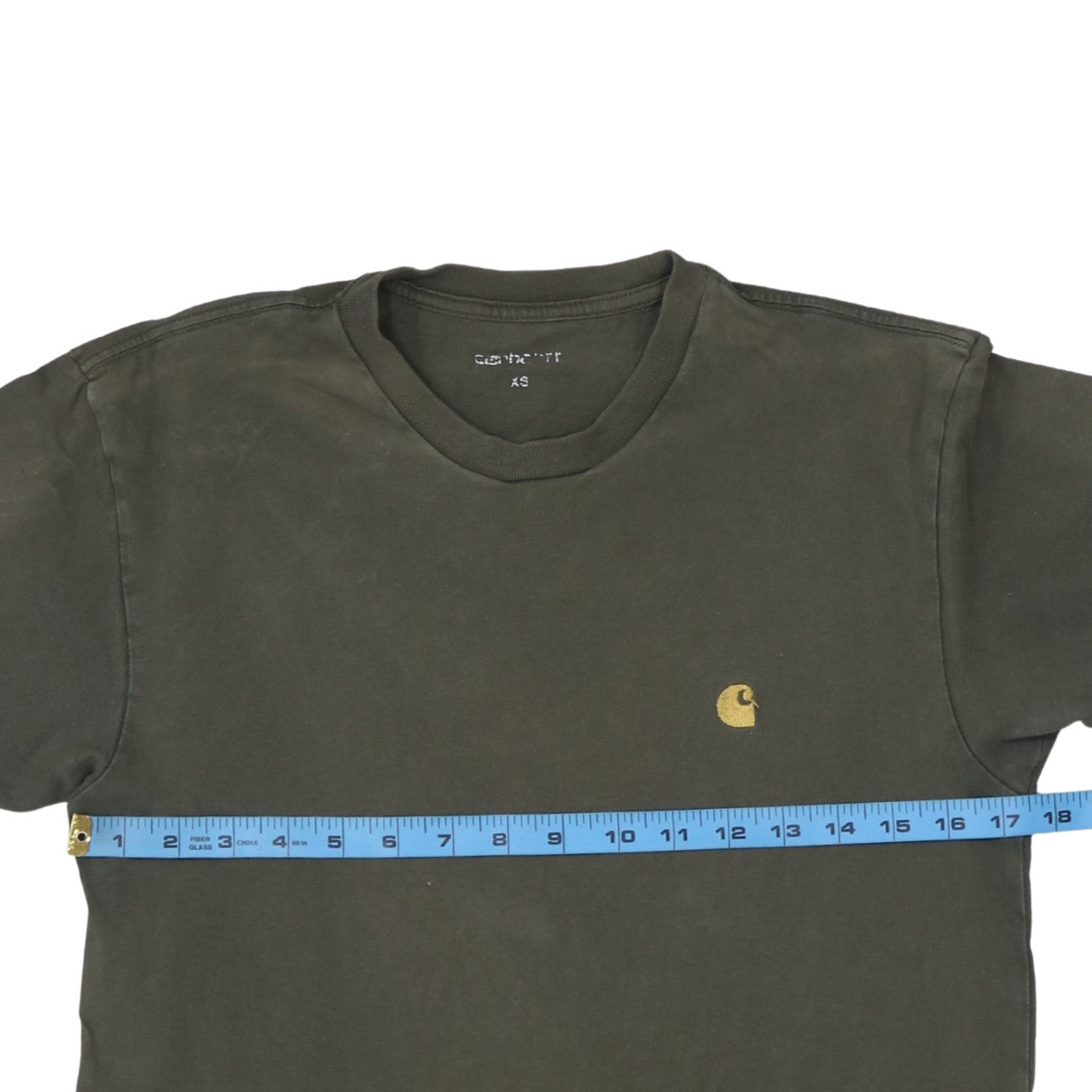 Carhartt Men's Green XS S/S Chase Cotton Crew Neck T-Shirt