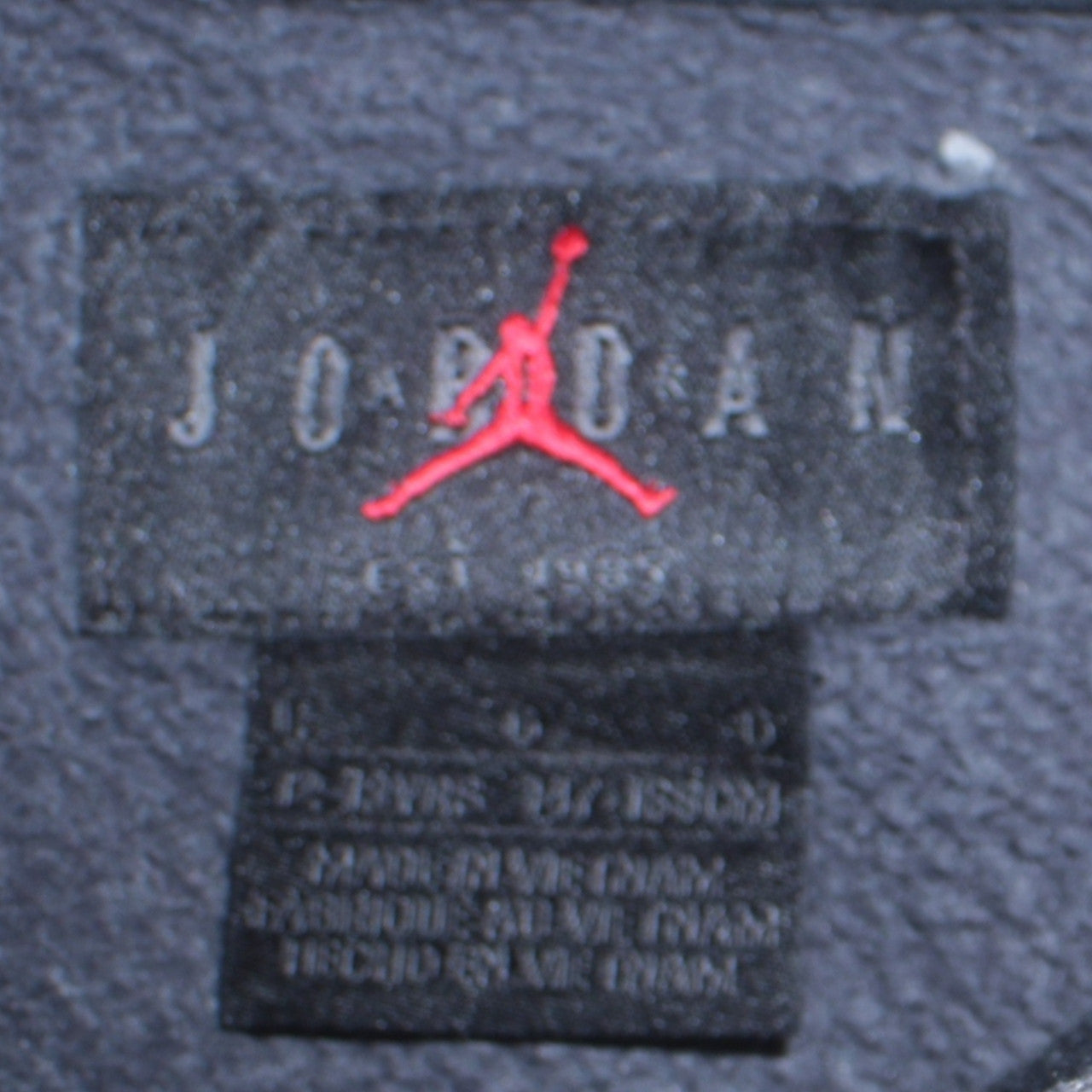 Jordan Boys Black Graphic Pullover Hoodie - Size L Cotton Blend