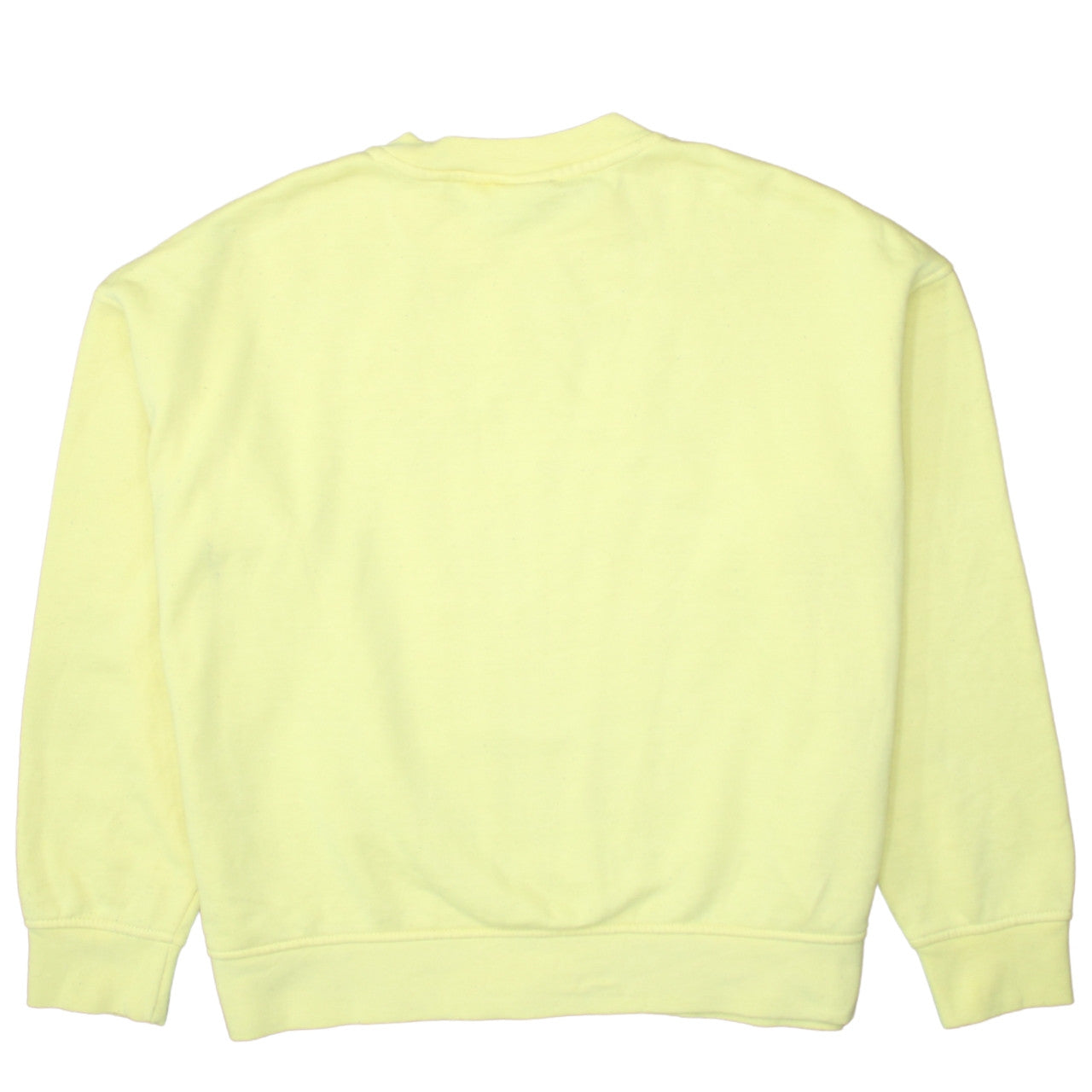 Disney Women Yellow Winnie the Pooh Crew Neck Pullover Sweatshirt Size S