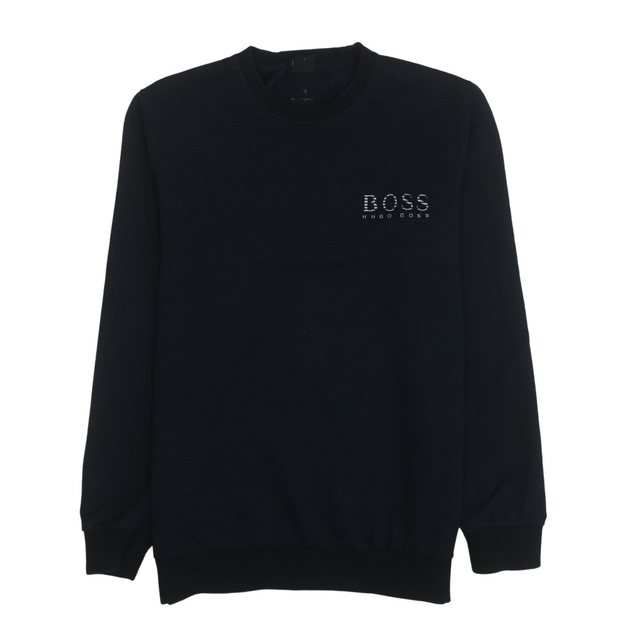 Hugo Boss Men's Black Regular Fit Logo Sweatshirt Size L