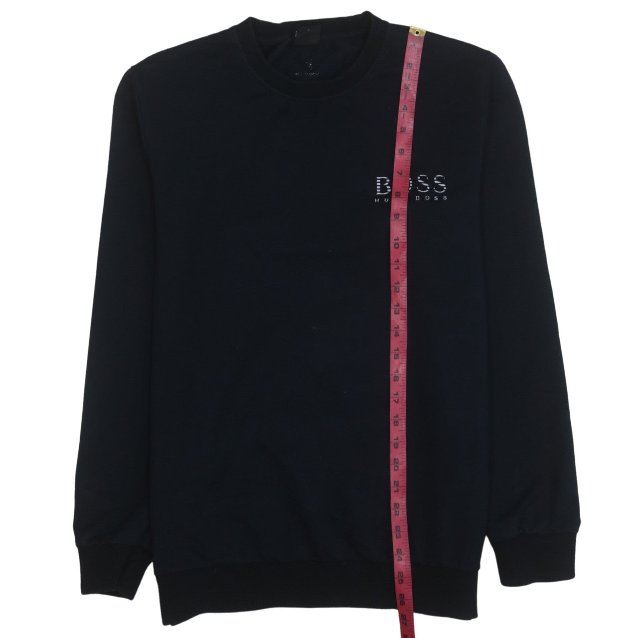 Hugo Boss Men's Black Regular Fit Logo Sweatshirt Size L