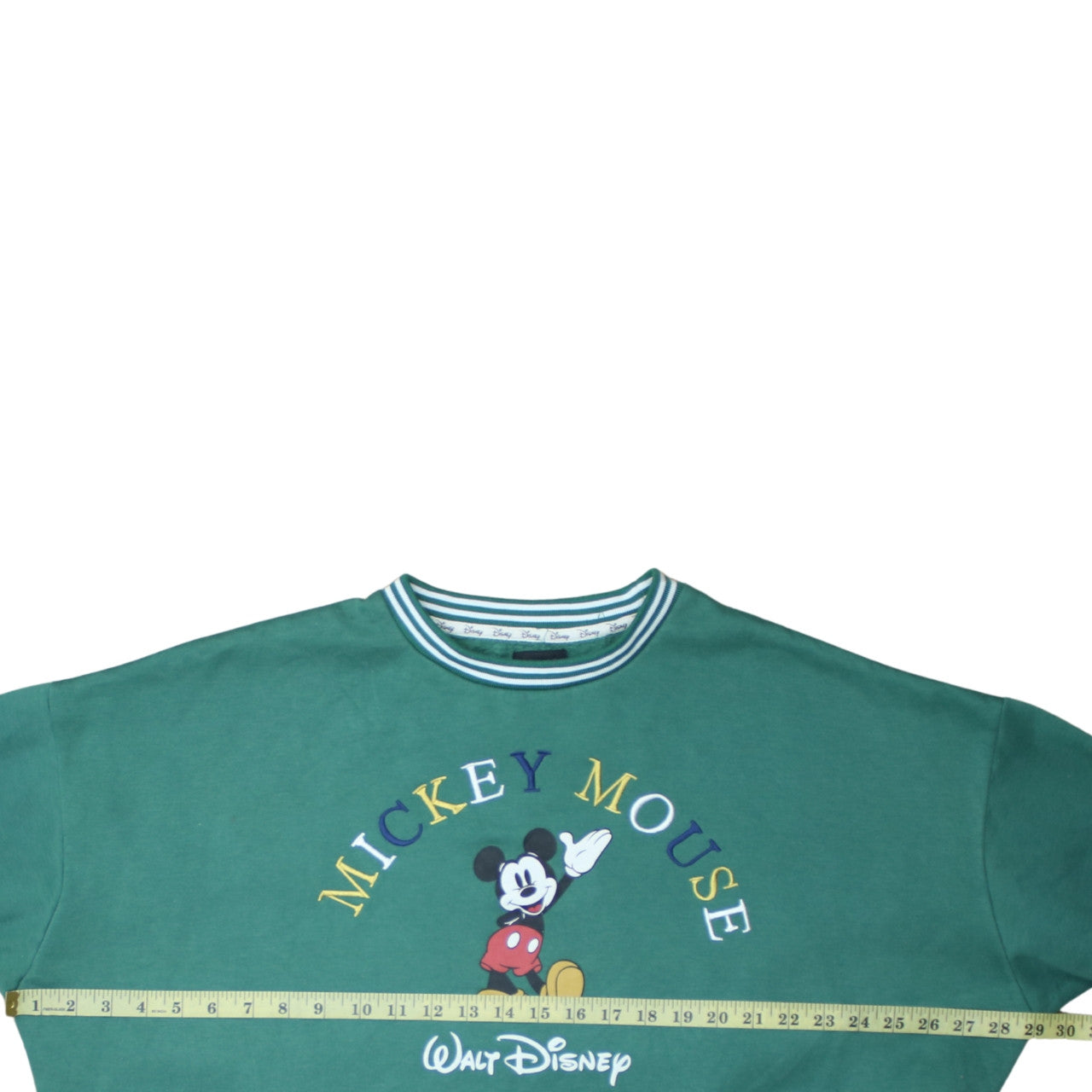Disney Primark Women Green Mickey Mouse Sweatshirt XL Relaxed Fit