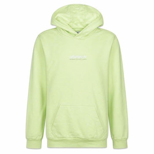 adidas Men's Yellow Small Pullover Hoodie Sweatshirt Regular Fit