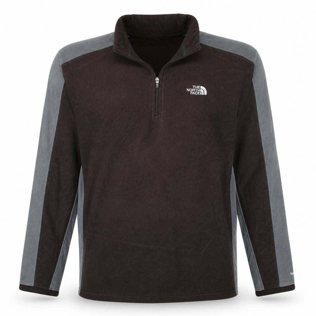 The North Face Men’s Brown Fleece 1/4 Zip Pullover Sweatshirt M