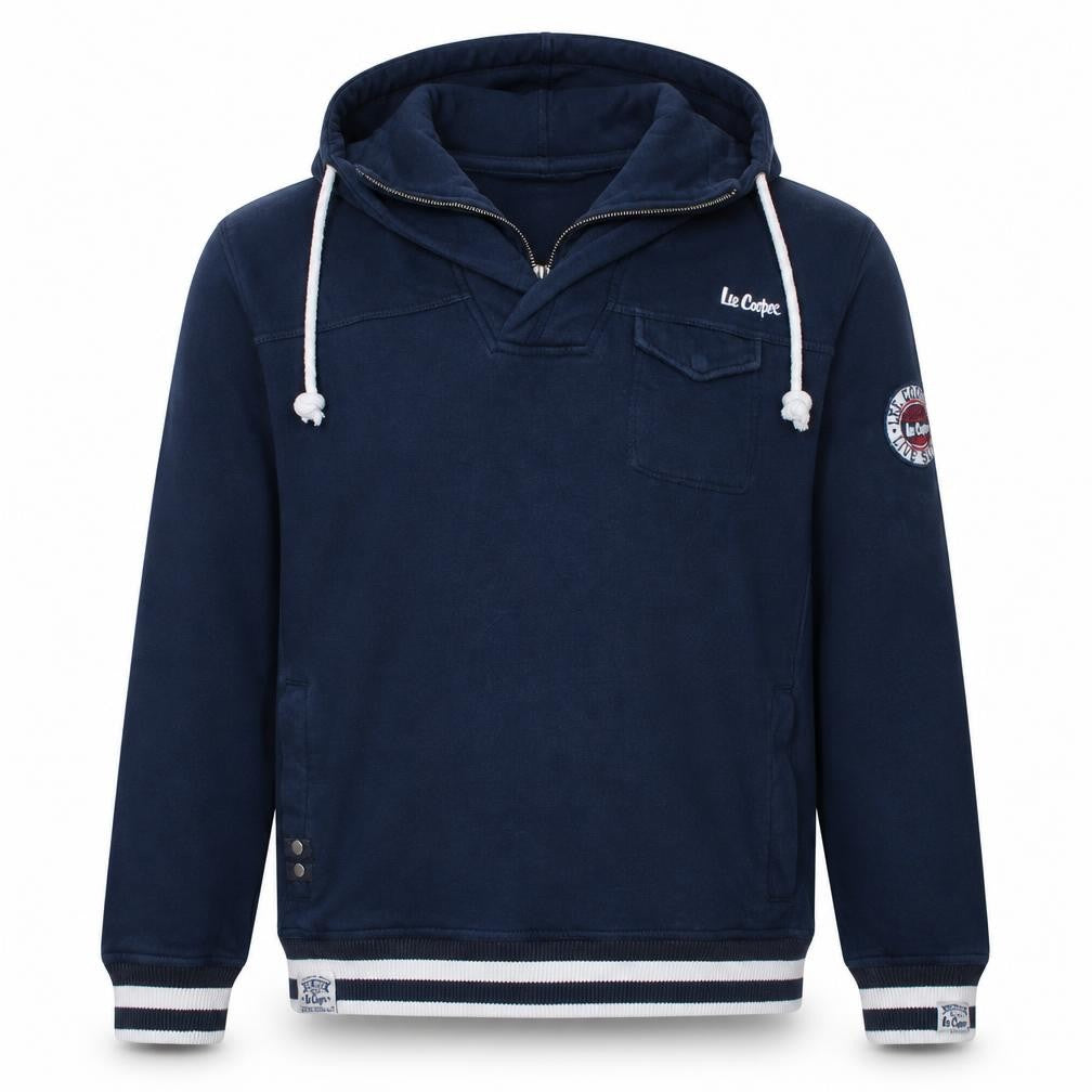 Lee Cooper Men's Blue XL Pullover Hoodie Vintage Style