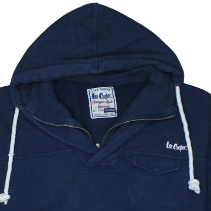 Additional view of Lee Cooper Men's Blue XL Pullover Hoodie Vintage Style