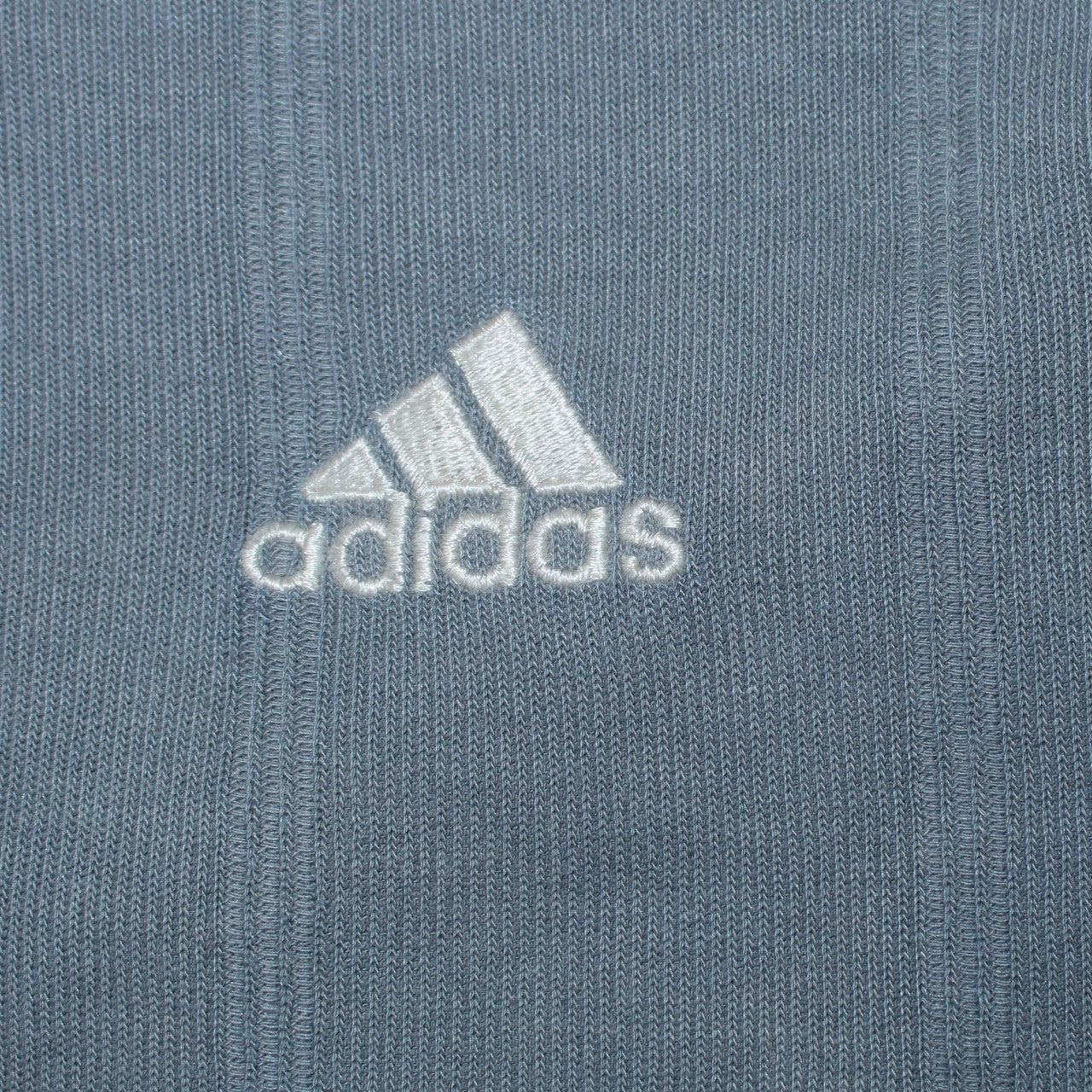 Adidas Men's Grey V-Neck Long Sleeve Pullover Sweatshirt M