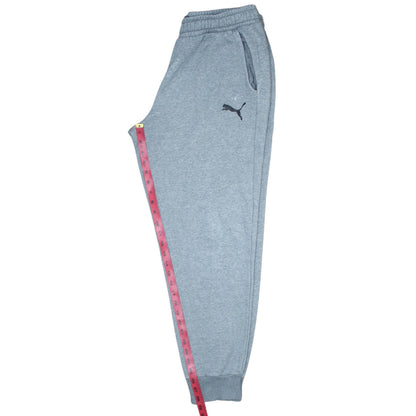 Close-up detail of Puma Men's Grey Jogger Sweatpants L Activewear Trousers