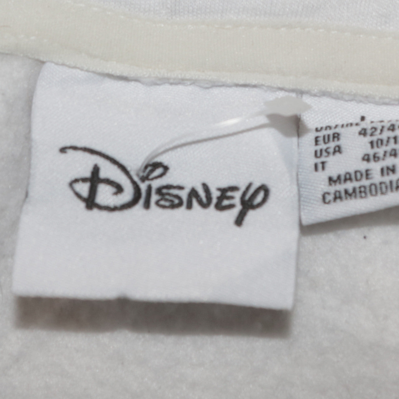 Disney Women's White Mickey Mouse Hoodie Size 14 Pullover Sweatshirt