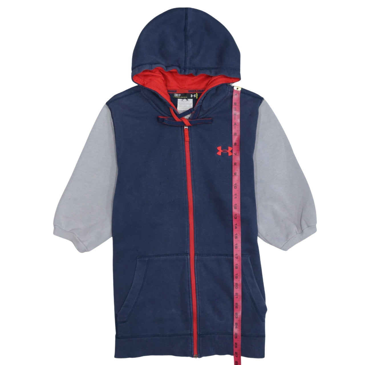 Under Armour Men Blue Full Zip Hoodie S Sports Training Fleece