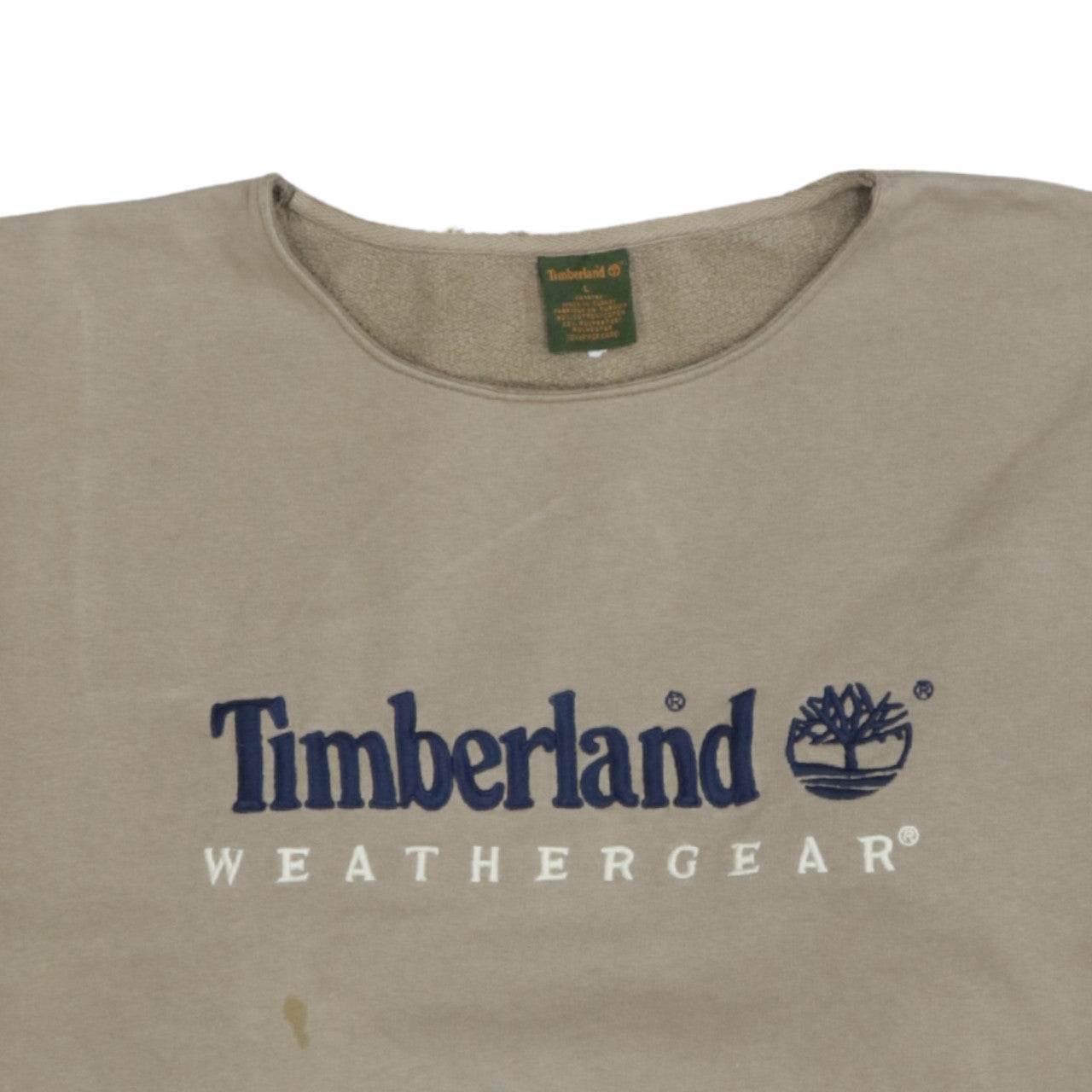 Timberland Mens Beige L Pullover Sweatshirt Outdoor Crew Neck