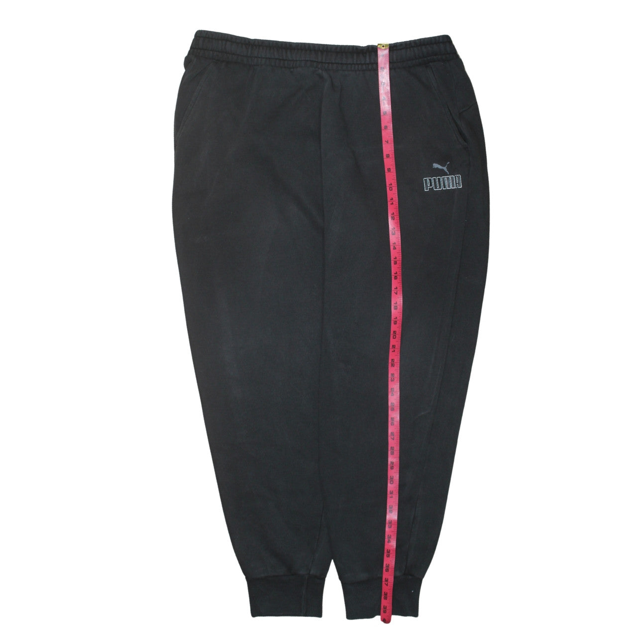 Puma Men's Black 2XL Jogger Sweatpants Fleece Tapered Fit Activewear