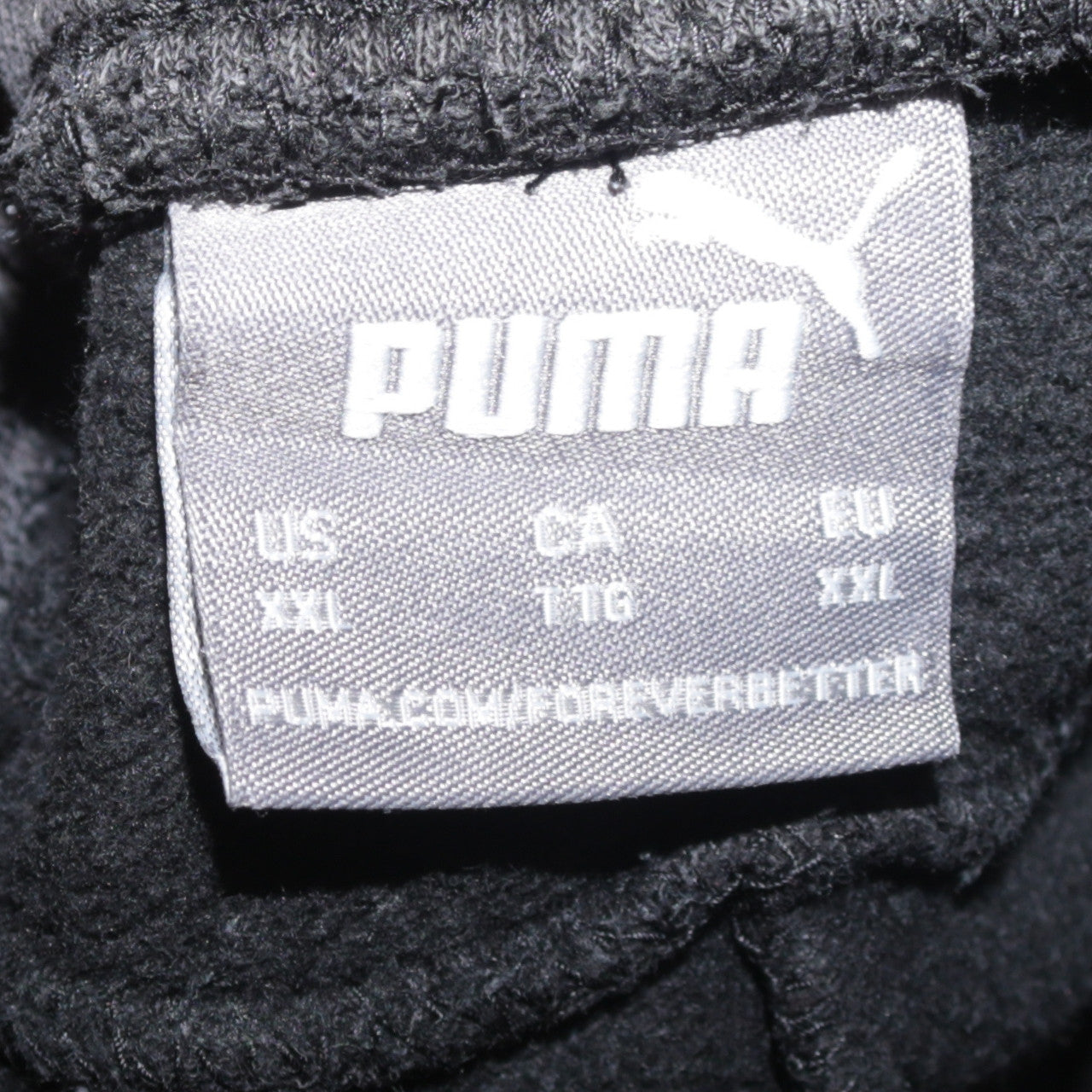 Puma Men's Black 2XL Jogger Sweatpants Fleece Tapered Fit Activewear