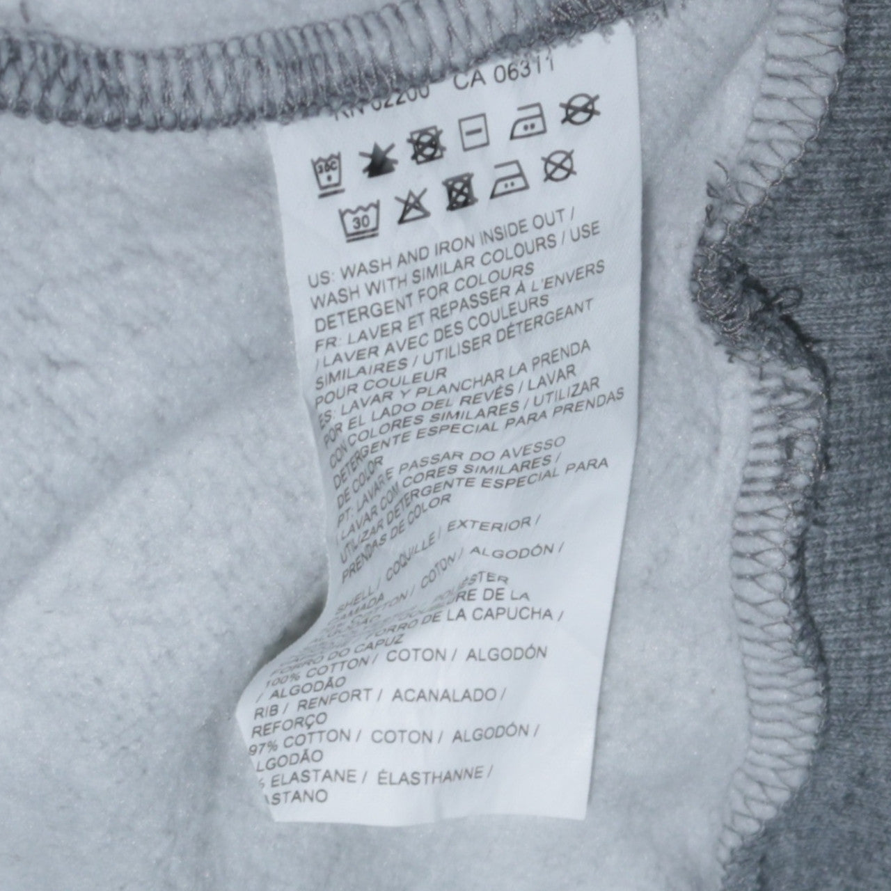 Puma Men’s Grey Pullover Hoodie Small Regular Fit Fleece Sweatshirt