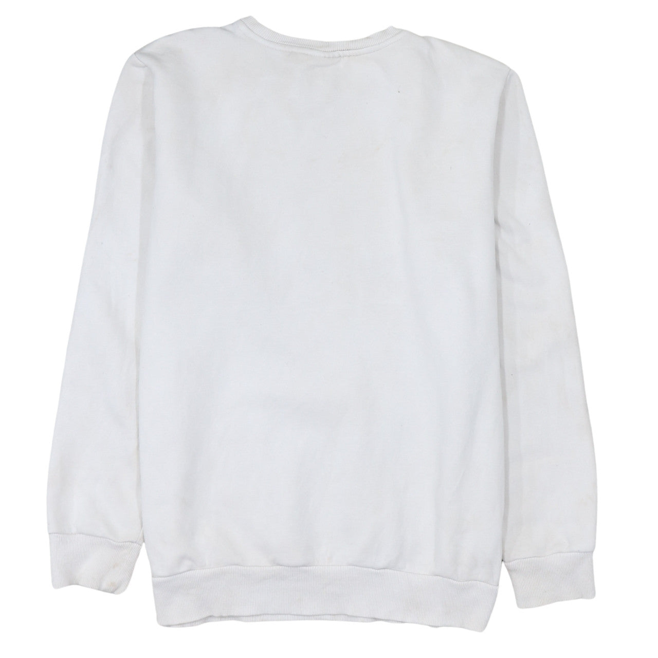 Adidas Boys White Sweatshirt XL Crew Neck Camouflage Logo Casual Style