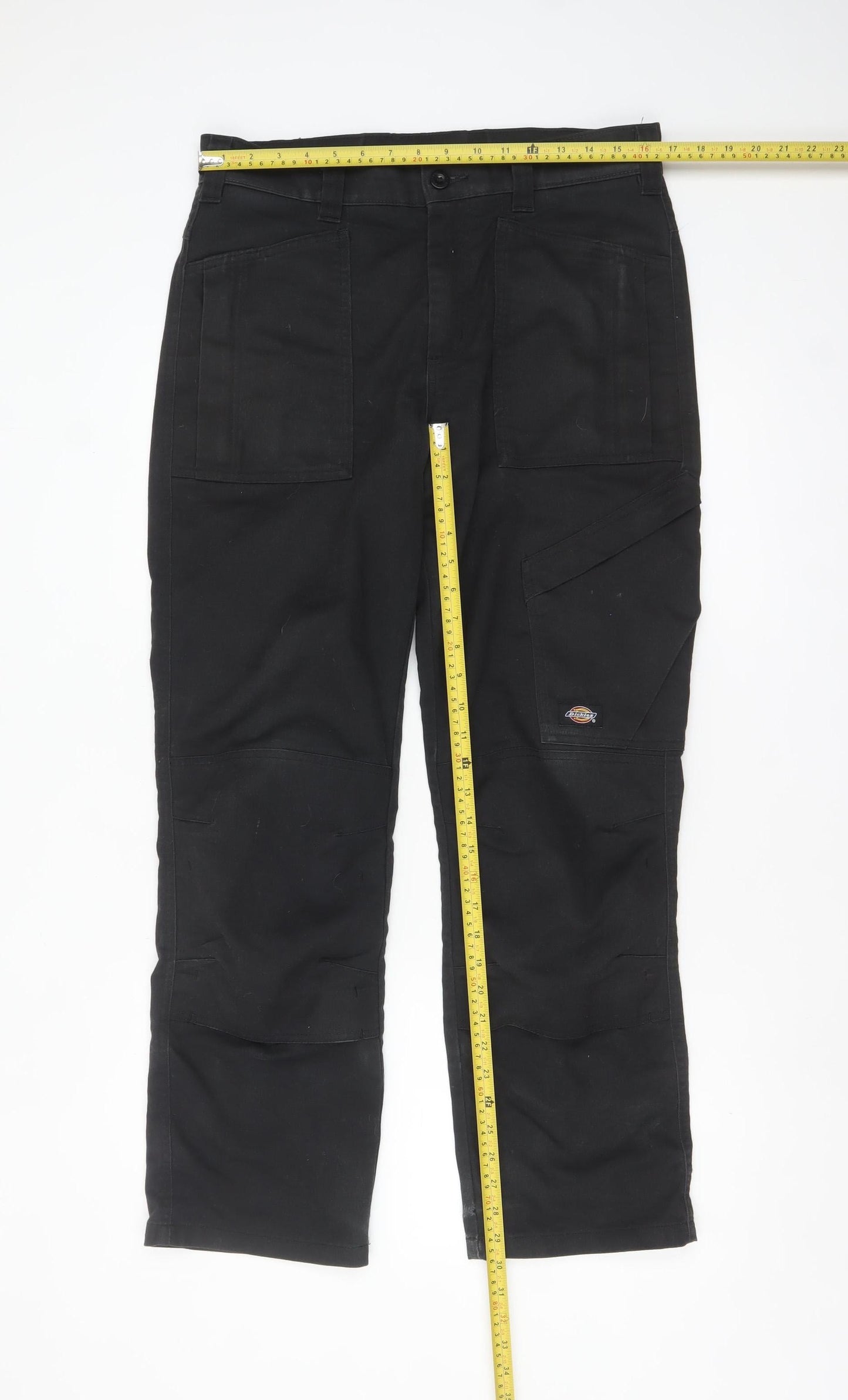 Dickies Men’s Black Cargo Work Trousers W32 L30 Cotton Blend