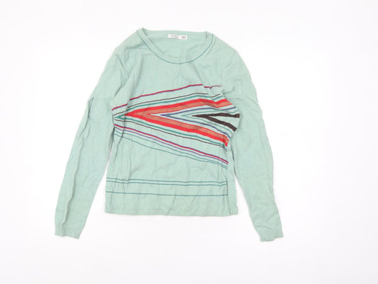 Marks and Spencer Women Green Medium Pullover Jumper