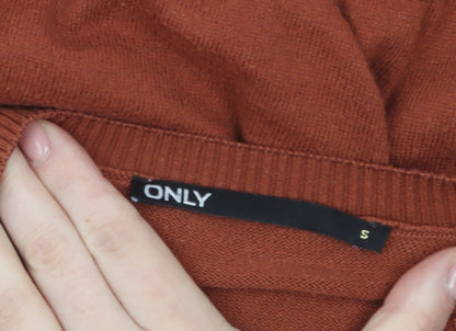 Additional view of Only Women's Brown Knit Crew Neck jumper, size S