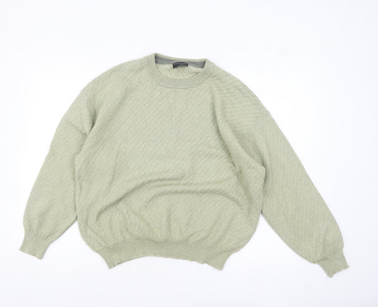 Maselli Womens Green Wool Blend Pullover Jumper Size 20