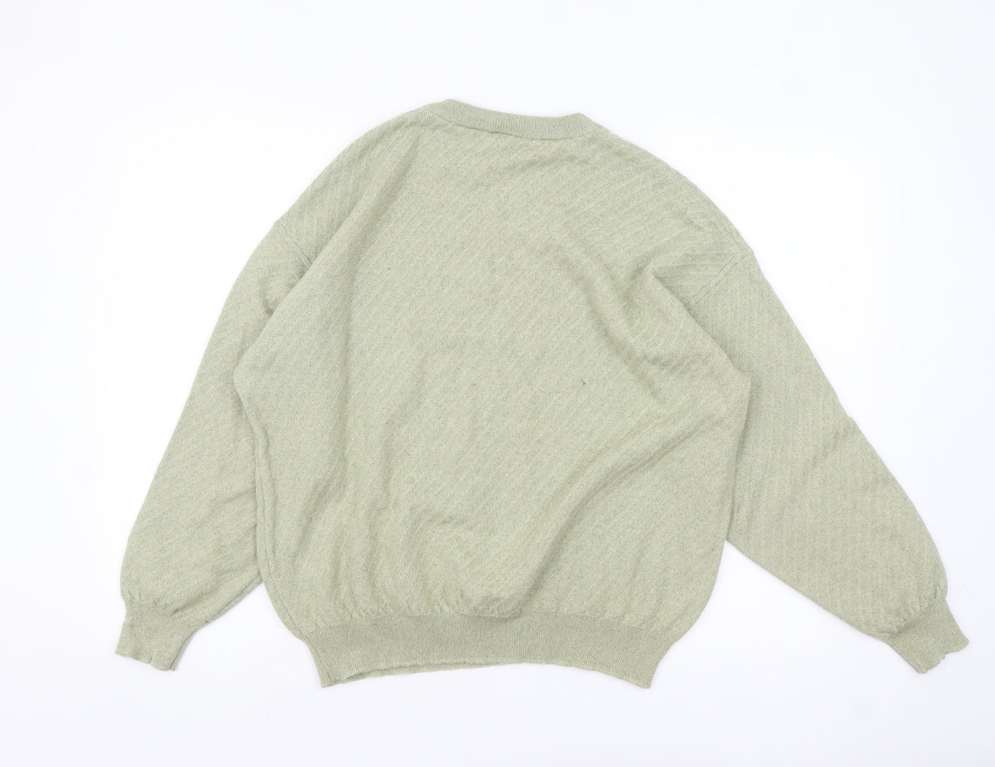 Maselli Womens Green Wool Blend Pullover Jumper Size 20