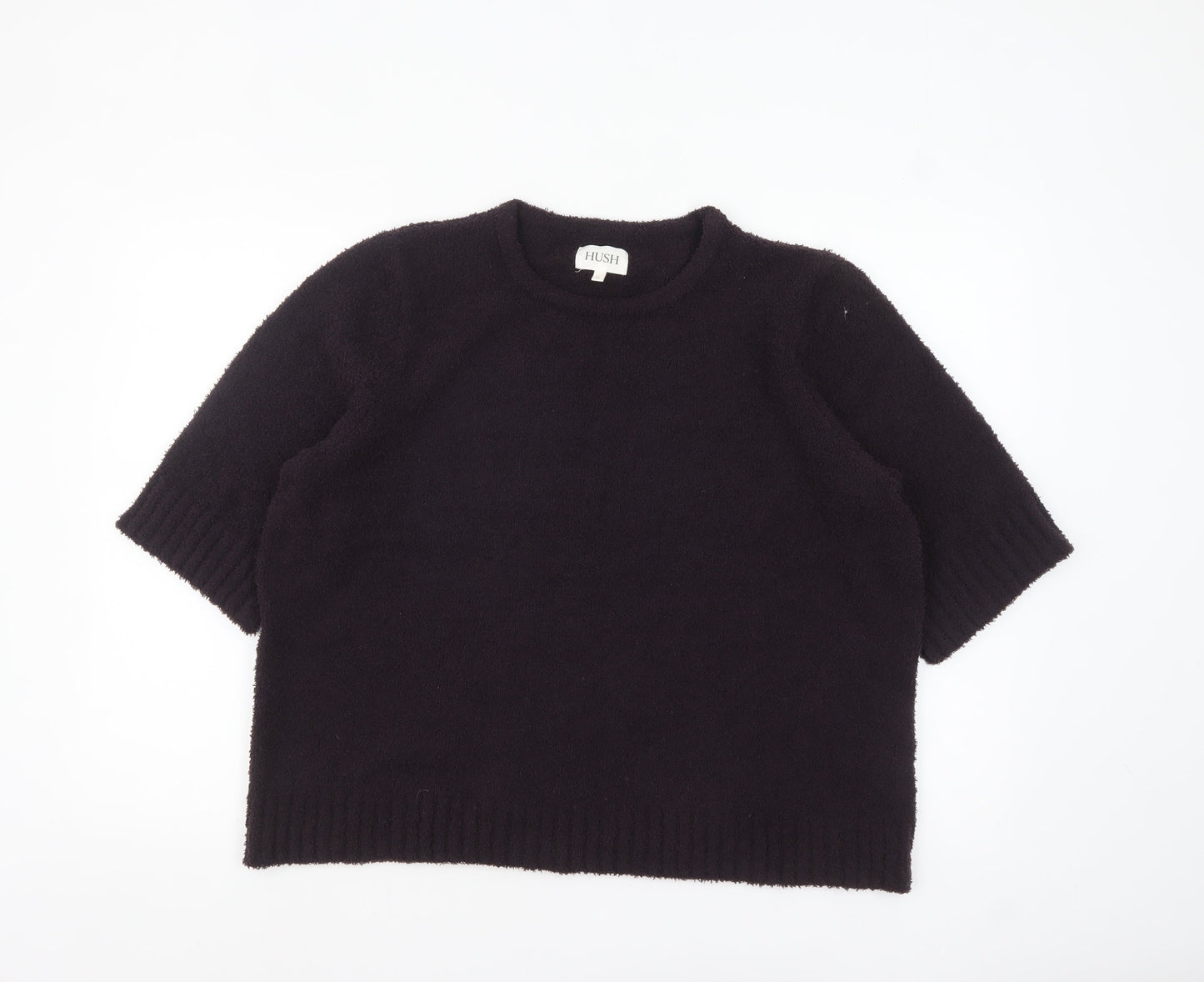 Hush Women's Black M Pullover Knit Jumper Relaxed Fit