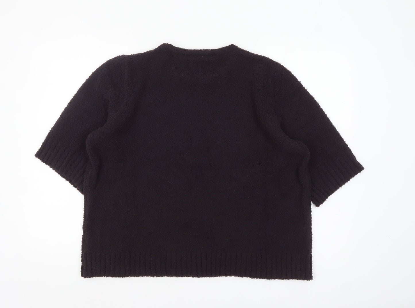 Hush Women's Black M Pullover Knit Jumper Relaxed Fit