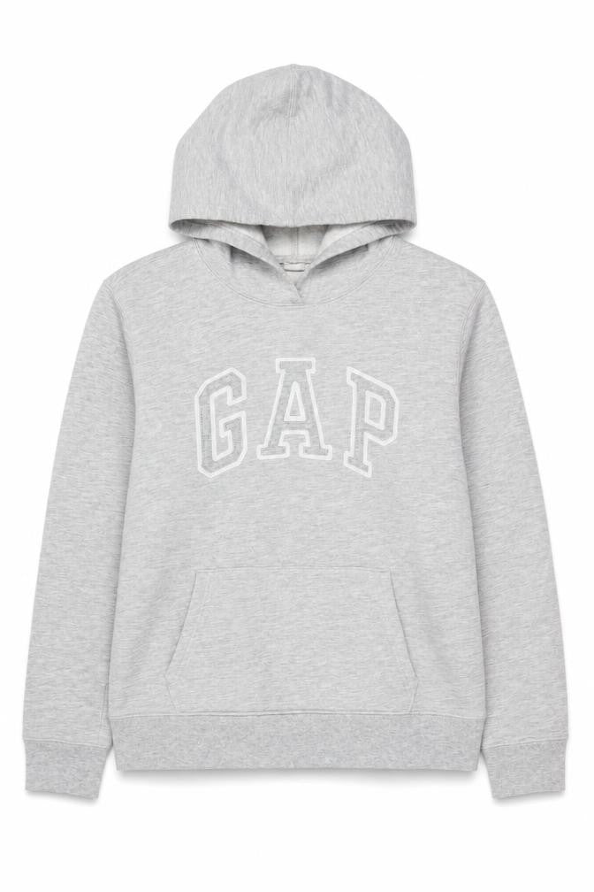 Gap Womens Grey Small Pullover Hoodie Cotton Blend Casual