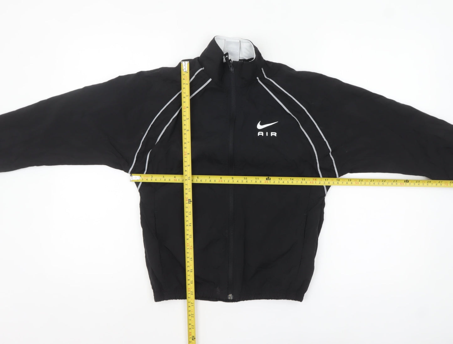 Nike Boys Black Air Track Jacket 11-12 Years Lightweight Zip Sportswear