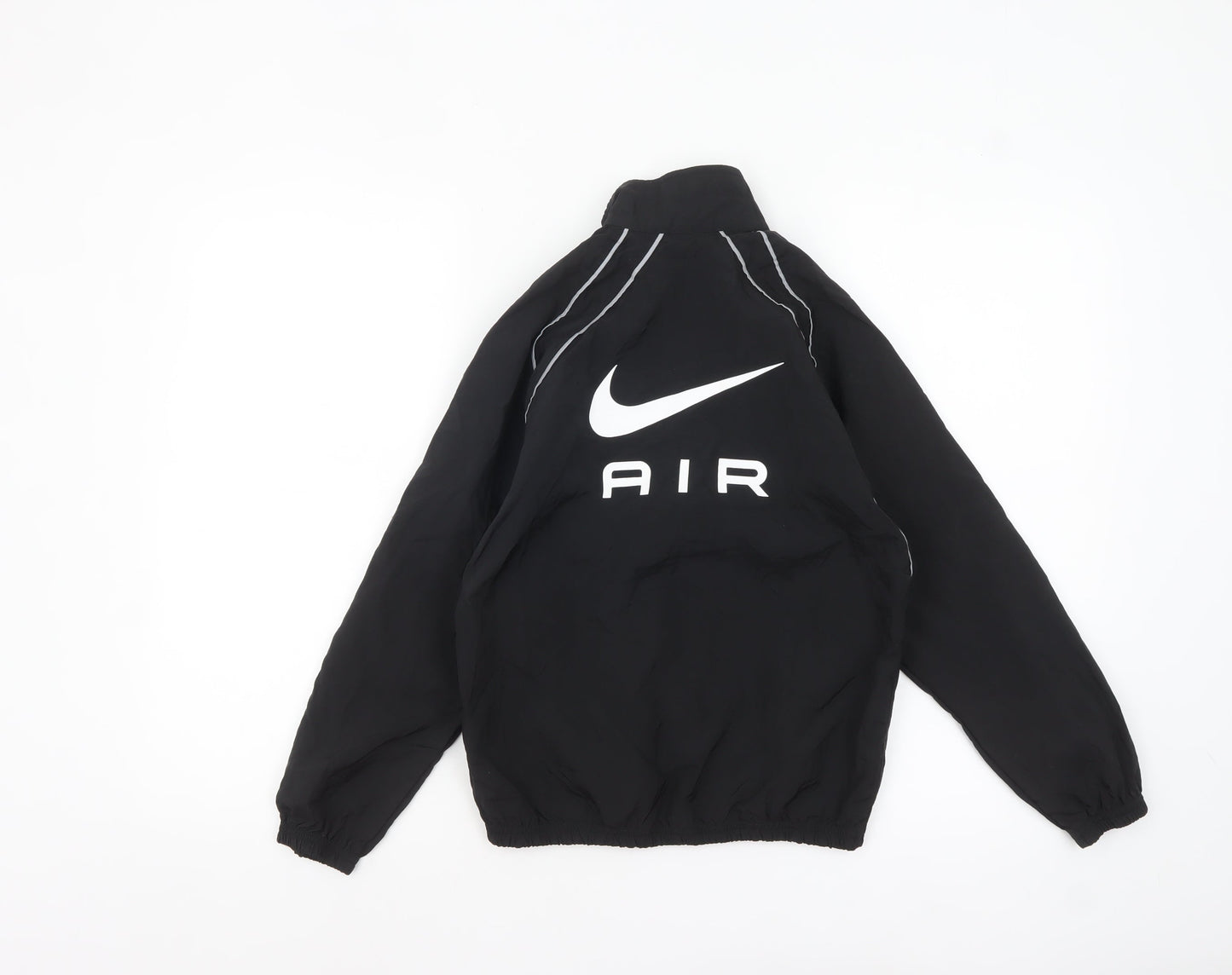 Nike Boys Black Air Track Jacket 11-12 Years Lightweight Zip Sportswear