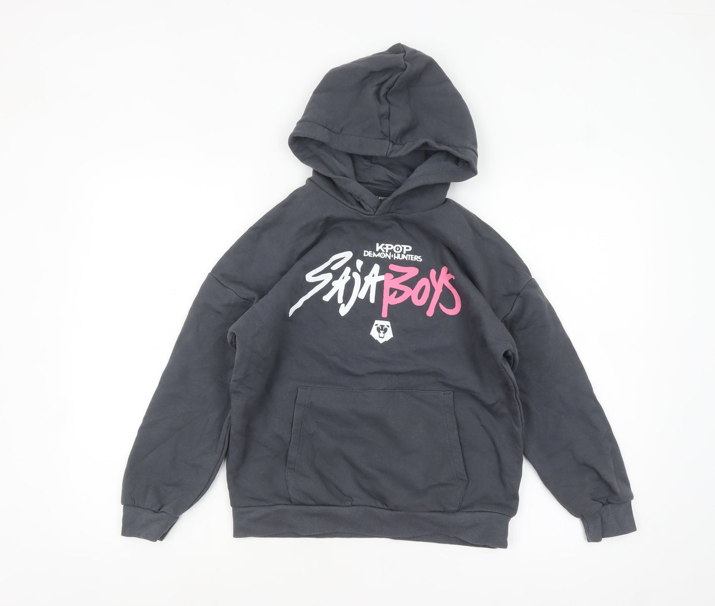 Marks and Spencer Boys Black KPOP Demon Hunters Hoodie 10-11 Years Pullover