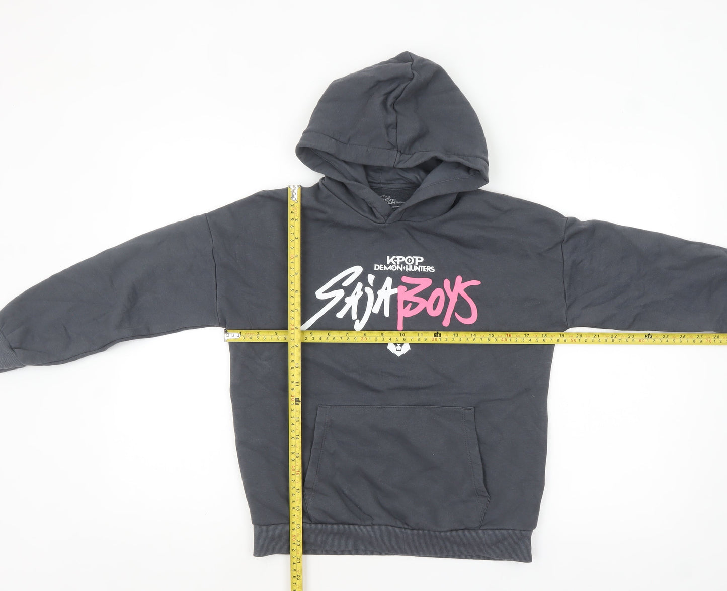 Marks and Spencer Boys Black KPOP Demon Hunters Hoodie 10-11 Years Pullover