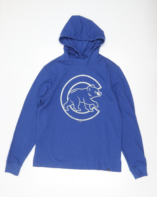 '47 Brand Men's Blue Pullover Hoodie M Sports Graphic