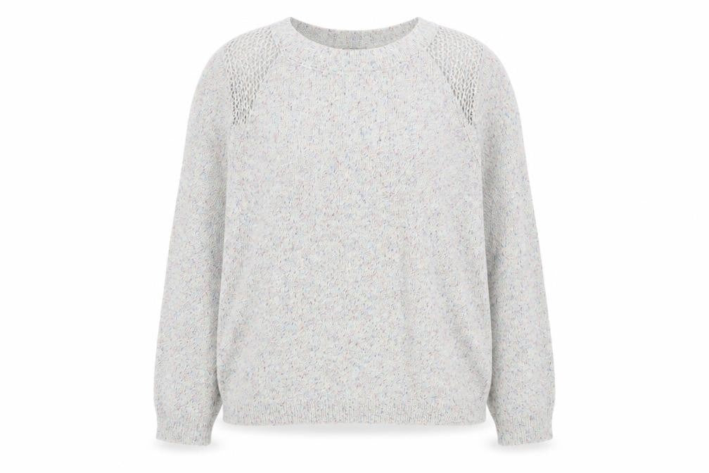 Marks & Spencer Women’s Grey Multicoloured Knit Cardigan UK 18