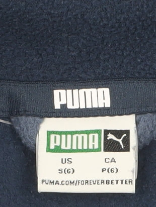 Puma Boys Blue Fleece Henley Sweatshirt Size 10 Years