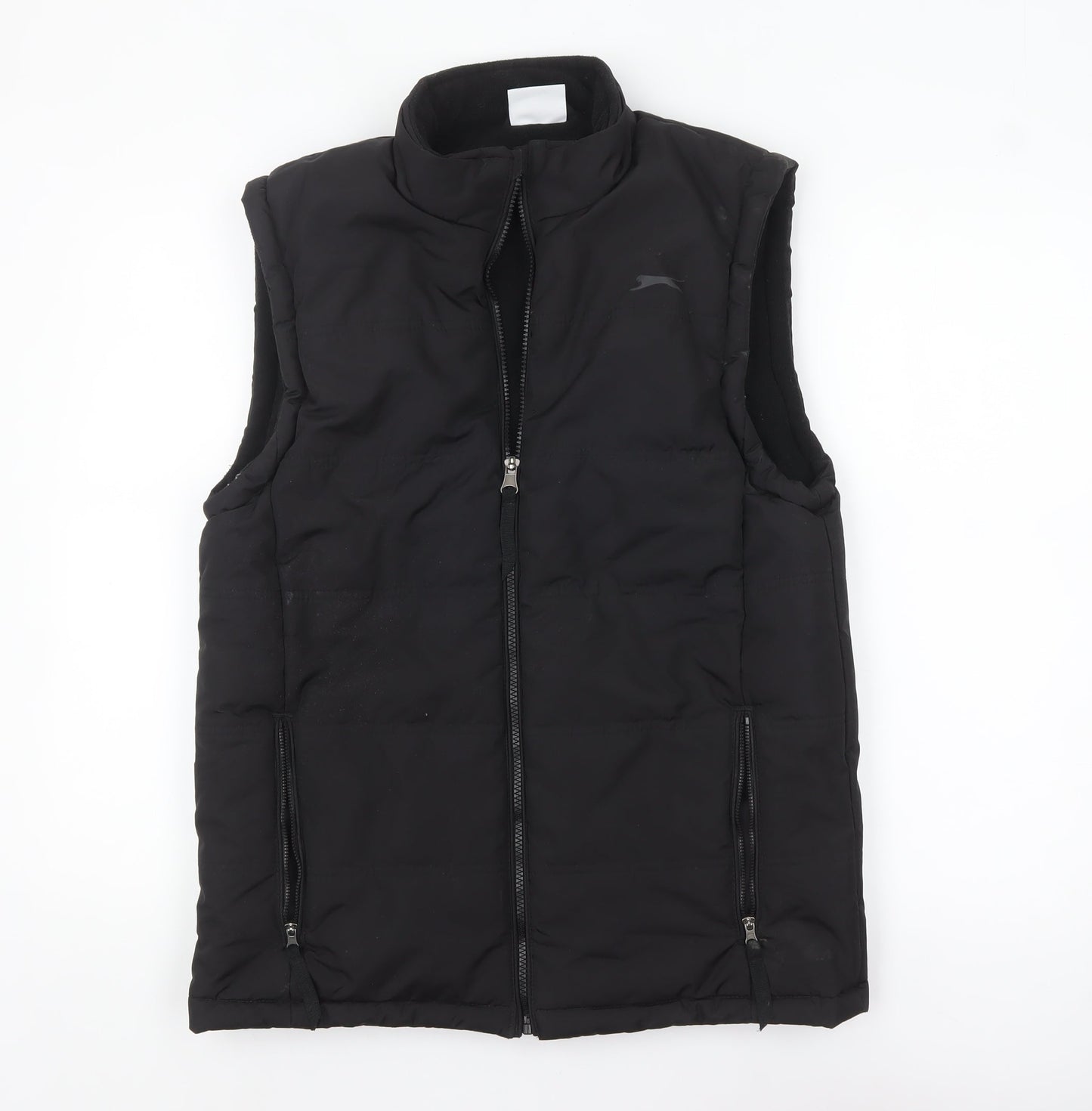 Slazenger Men's Black XS Puffer Waistcoat Lightweight Full Zip
