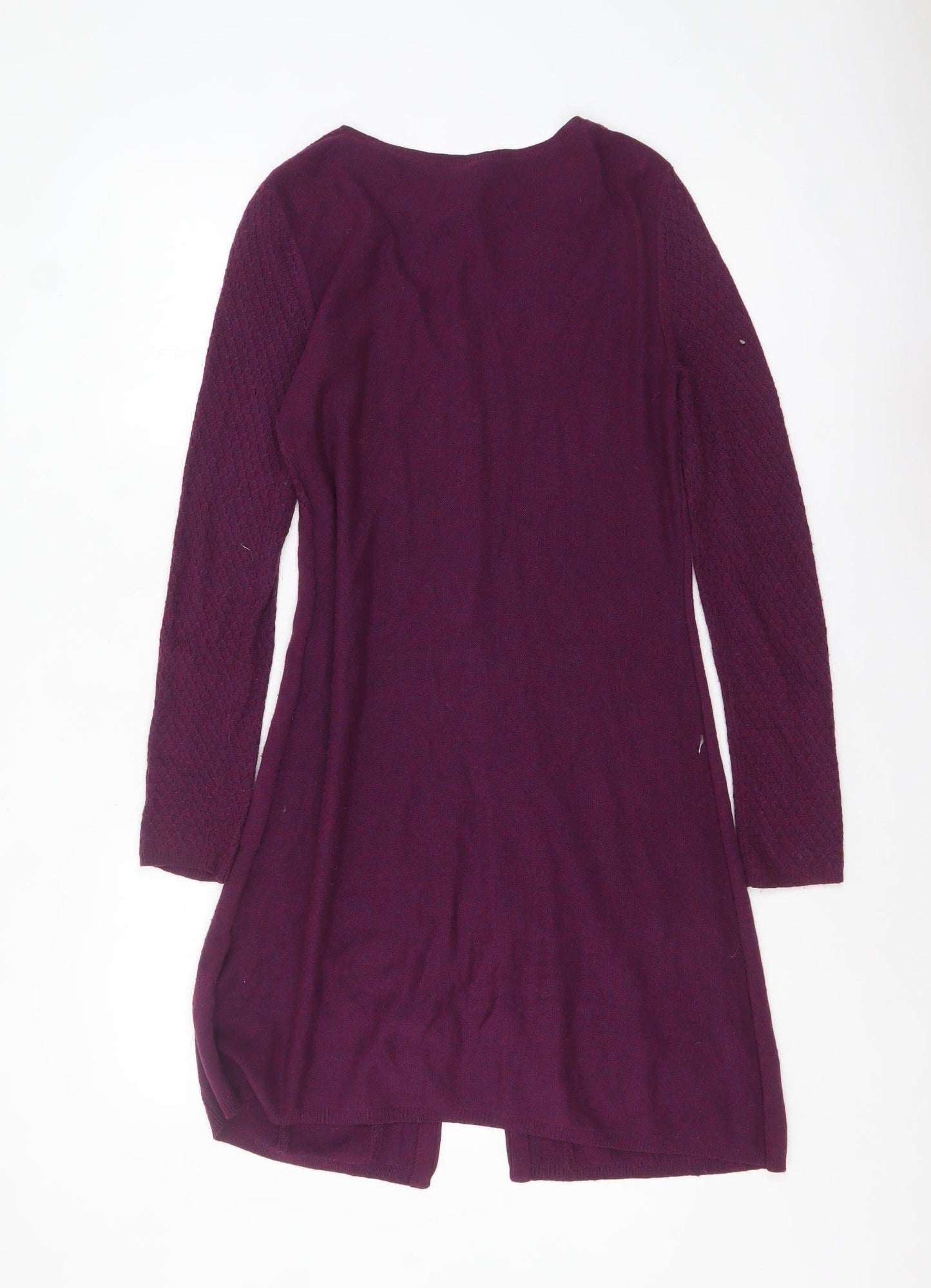 White Stuff Women’s Purple Long Sleeve A-Line Knit Dress Size 10