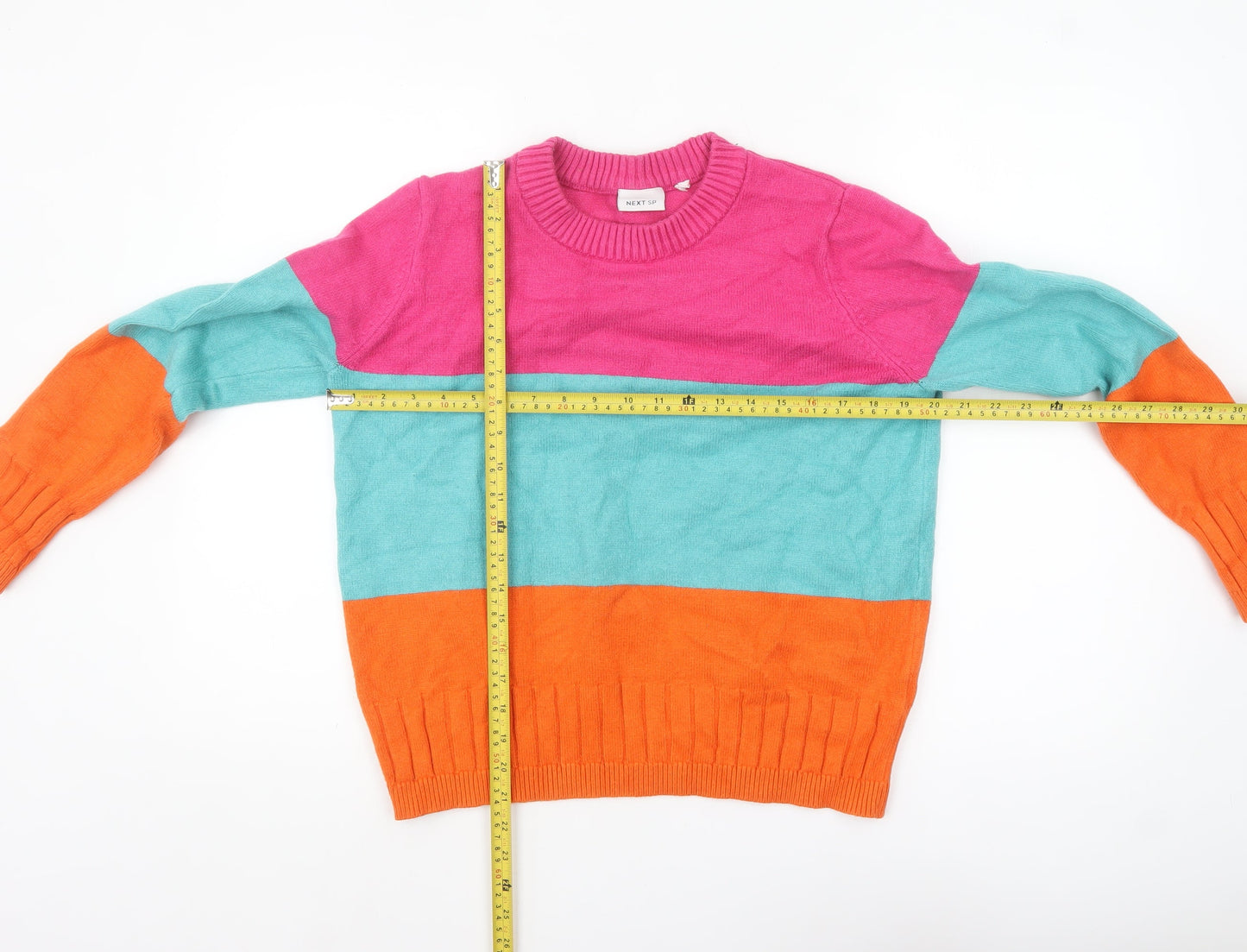 Next Women’s Multicoloured Crew Neck Knit Jumper Medium