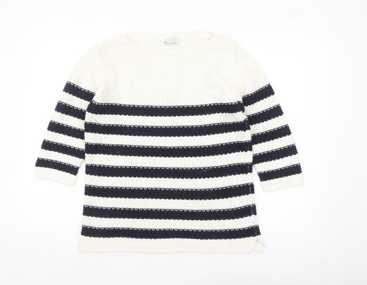 BHS Women’s Multicoloured Striped Knit Jumper Size 14