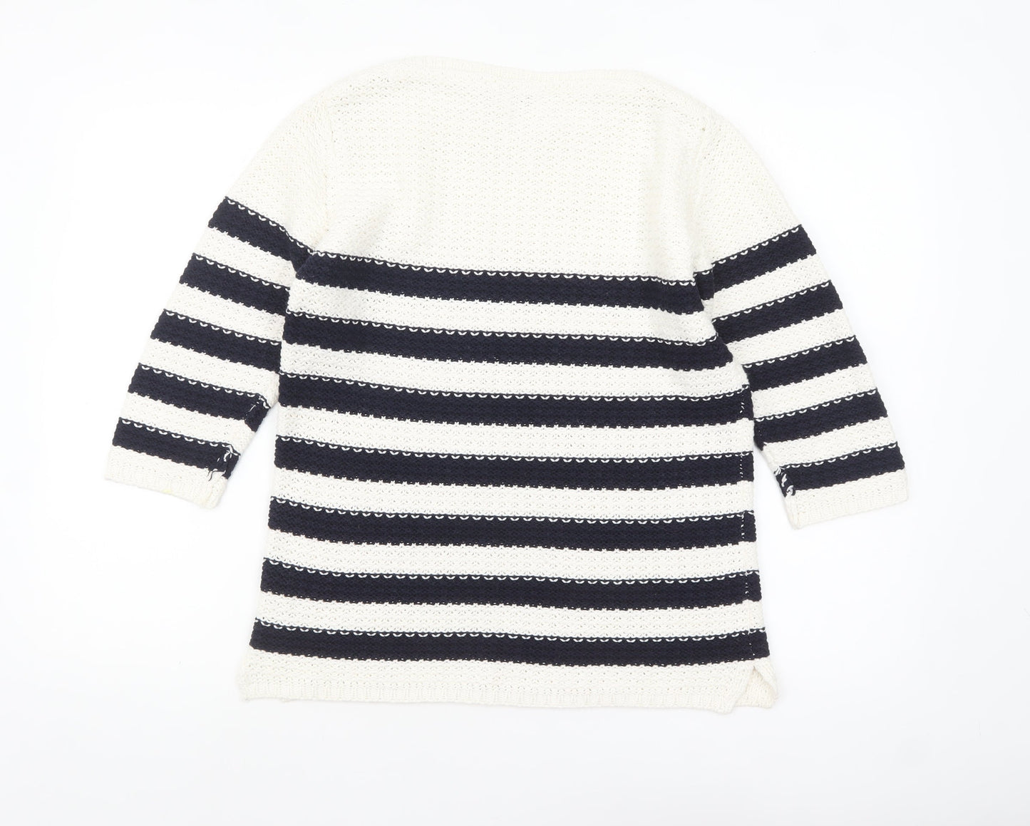 BHS Women’s Multicoloured Striped Knit Jumper Size 14
