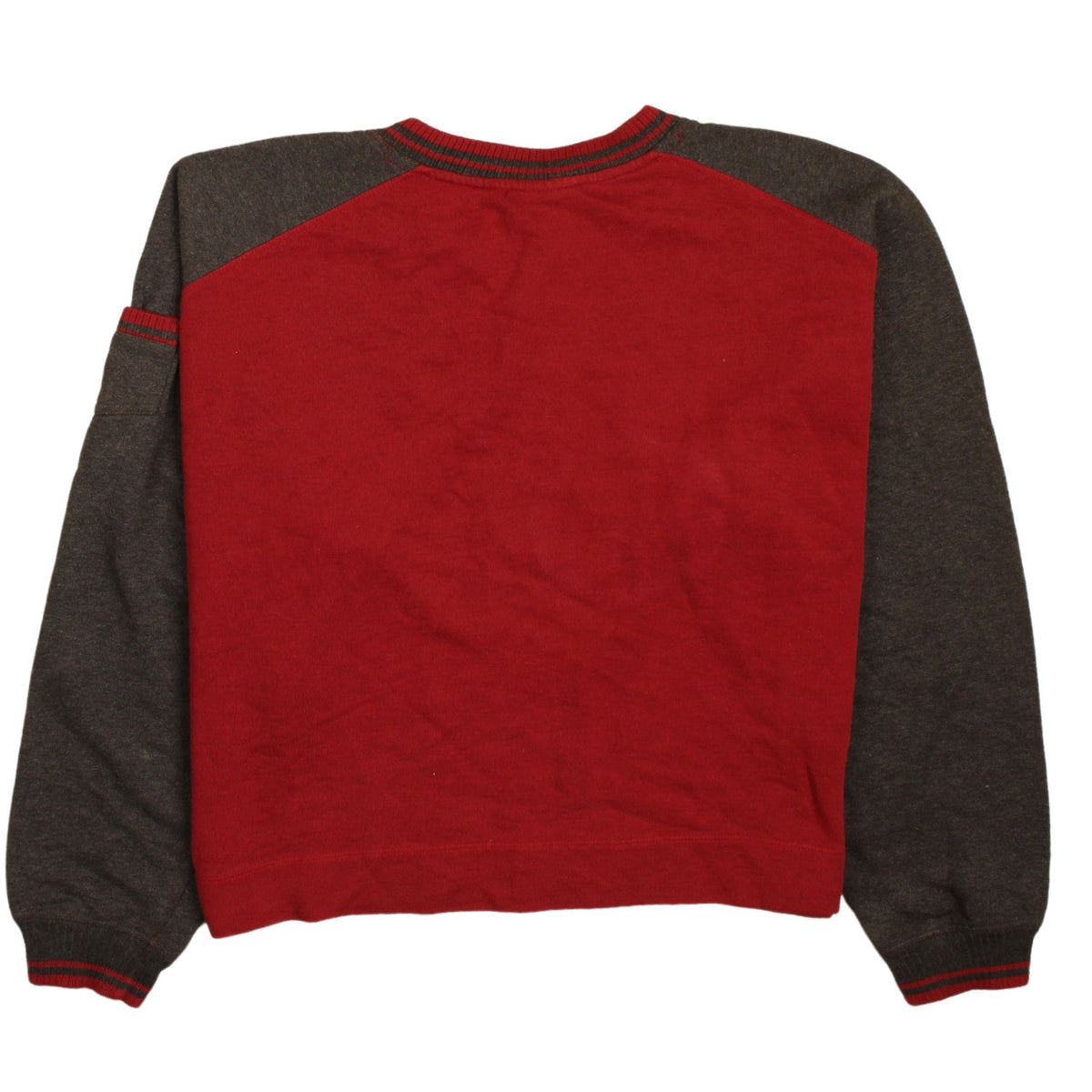 Reebok Boys Red & Grey Crew Neck Pullover Sweatshirt L