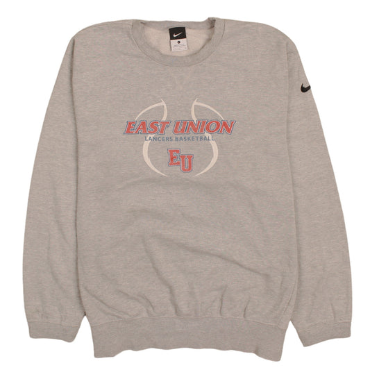 Nike Mens Grey East Union Basketball Sweatshirt L Pullover