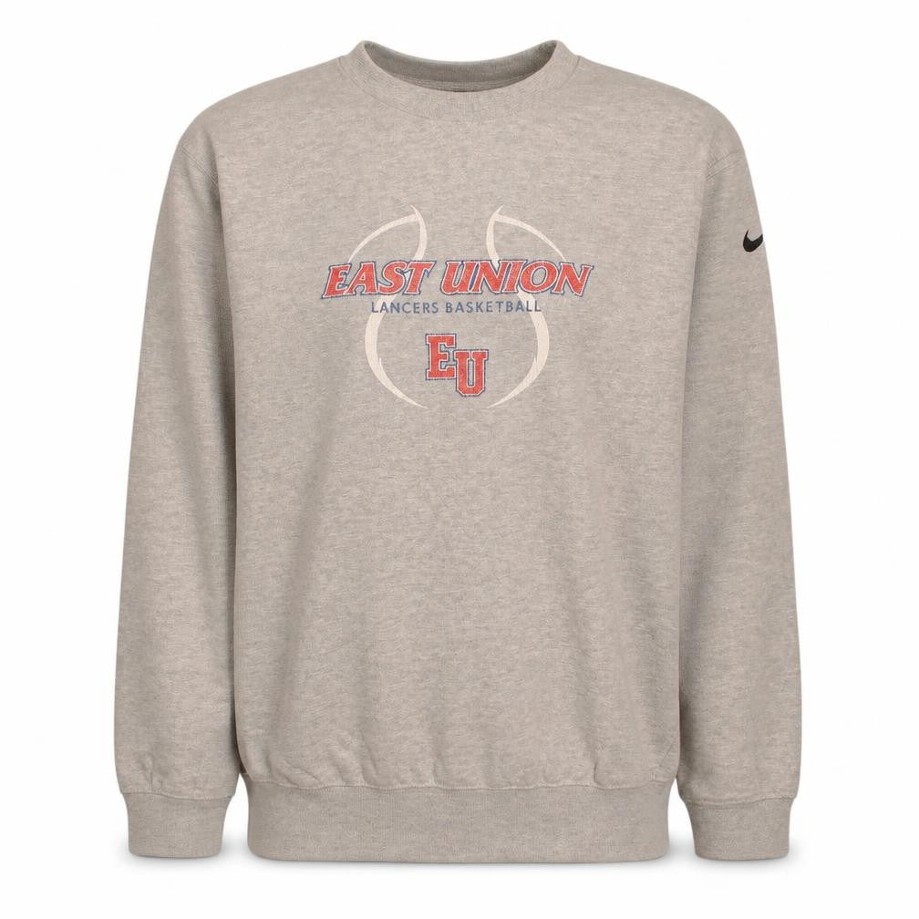 Nike Mens Grey East Union Basketball Sweatshirt L Pullover