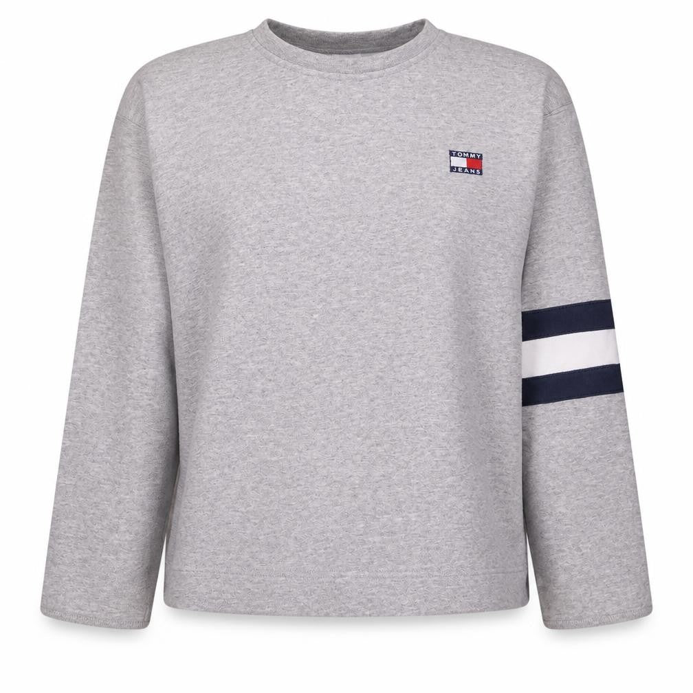 Tommy Hilfiger Women’s Grey Sweatshirt L Crew Neck Logo Casual