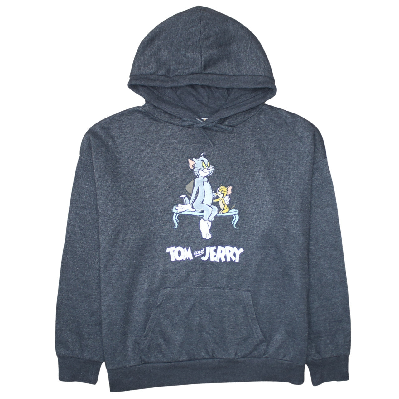 Primark Women’s Grey Tom & Jerry Pullover Hoodie Size L 14/16