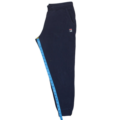 Back view of Fila Men's Blue Regular Fit Sweatpants Joggers M